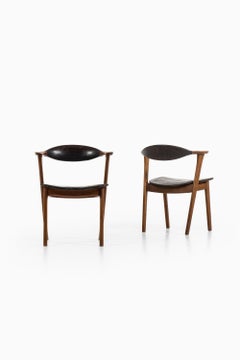 Erik Kirkegaard Armchairs / Dining Chairs B Høng Møbelfabrik in Denmark