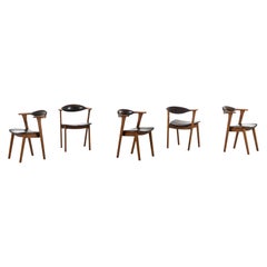 Vintage Erik Kirkegaard Armchairs / Dining Chairs B Høng Møbelfabrik in Denmark