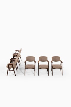 Erik Kirkegaard Armchairs / Dining Chairs by Høng Stolefabrik in Denmark
