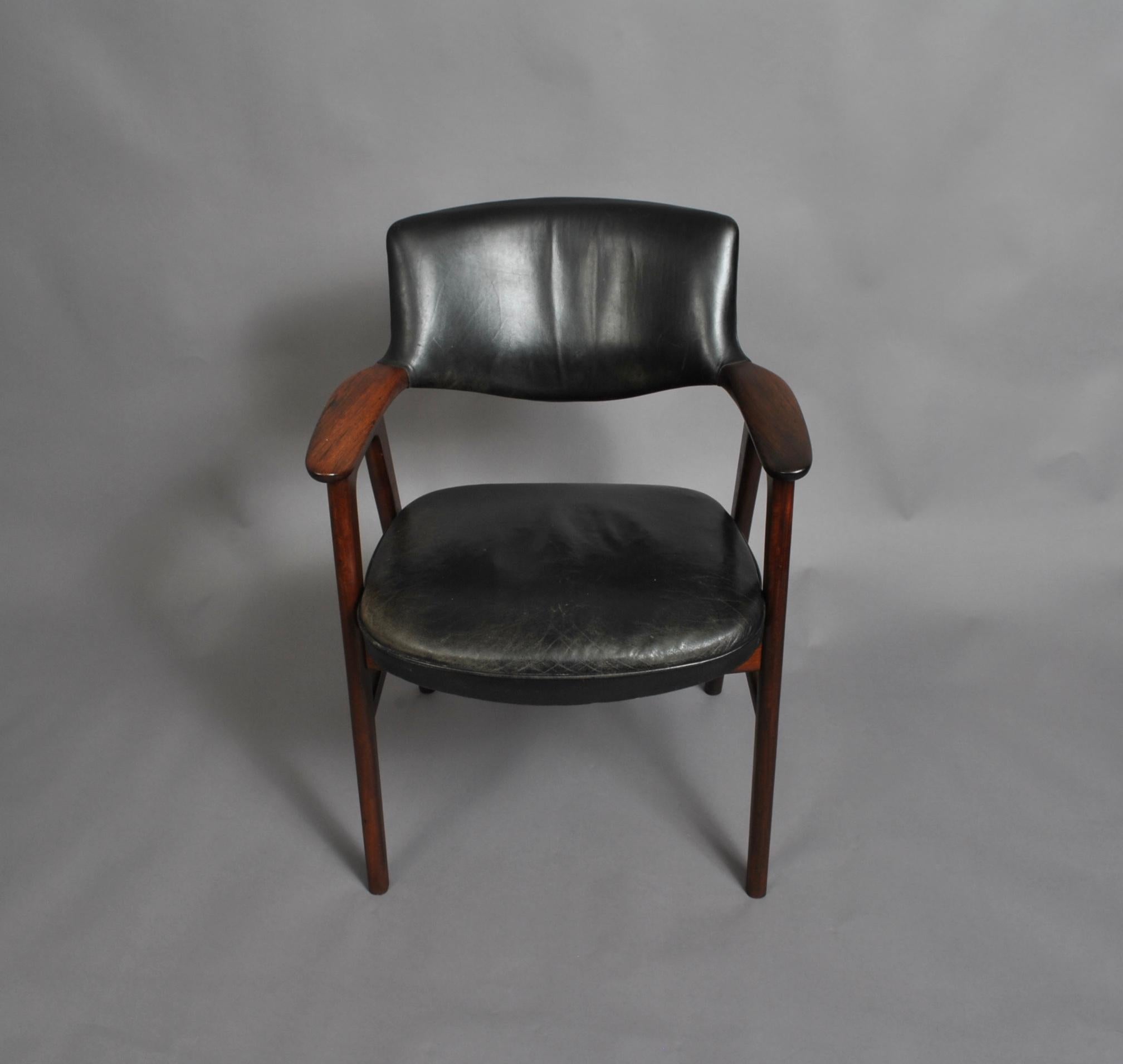 Mid-Century Modern Erik Kirkegaard Chair, Midcentury Danish