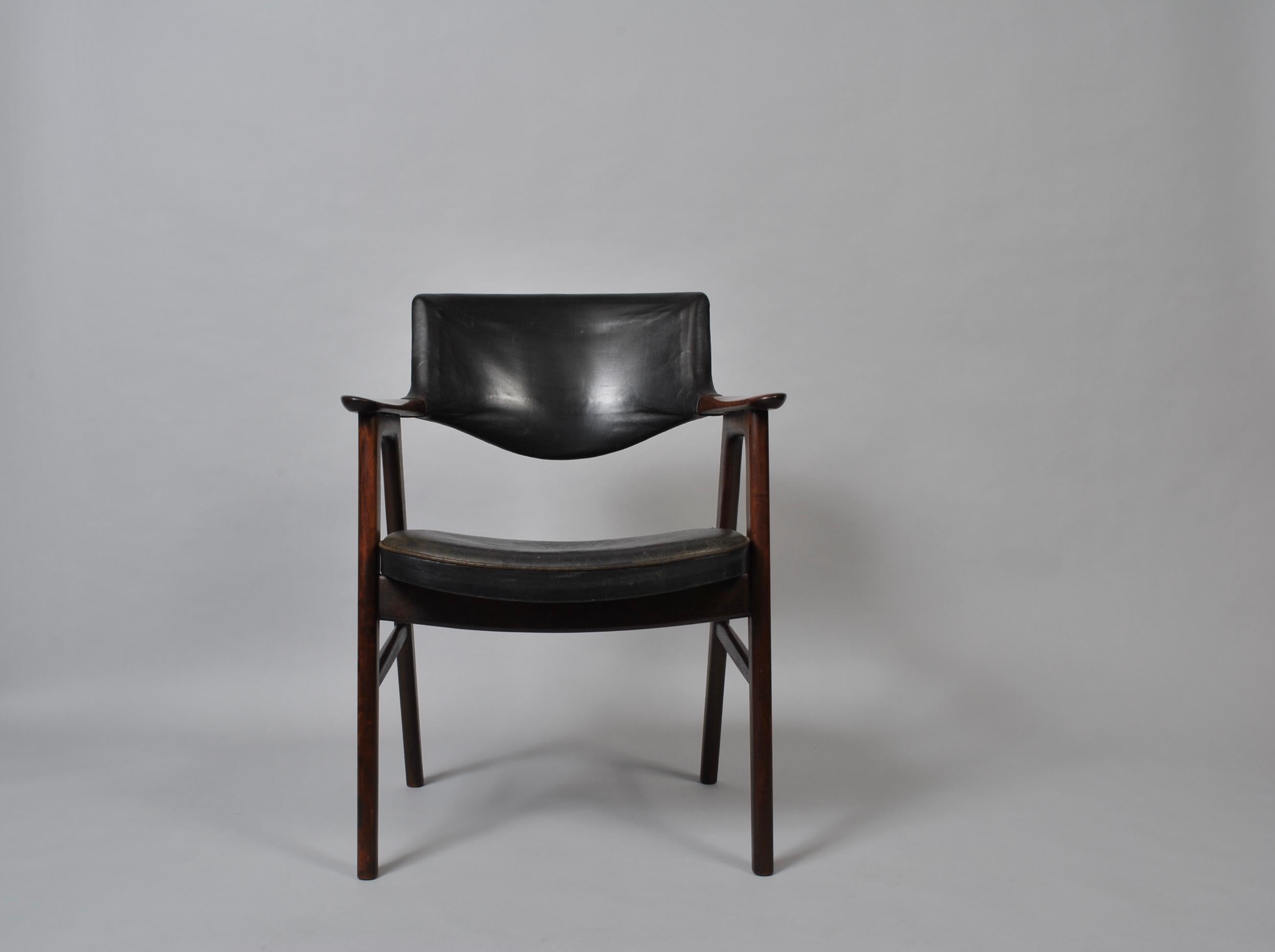 Mid-Century Modern Erik Kirkegaard Chair, Midcentury Danish
