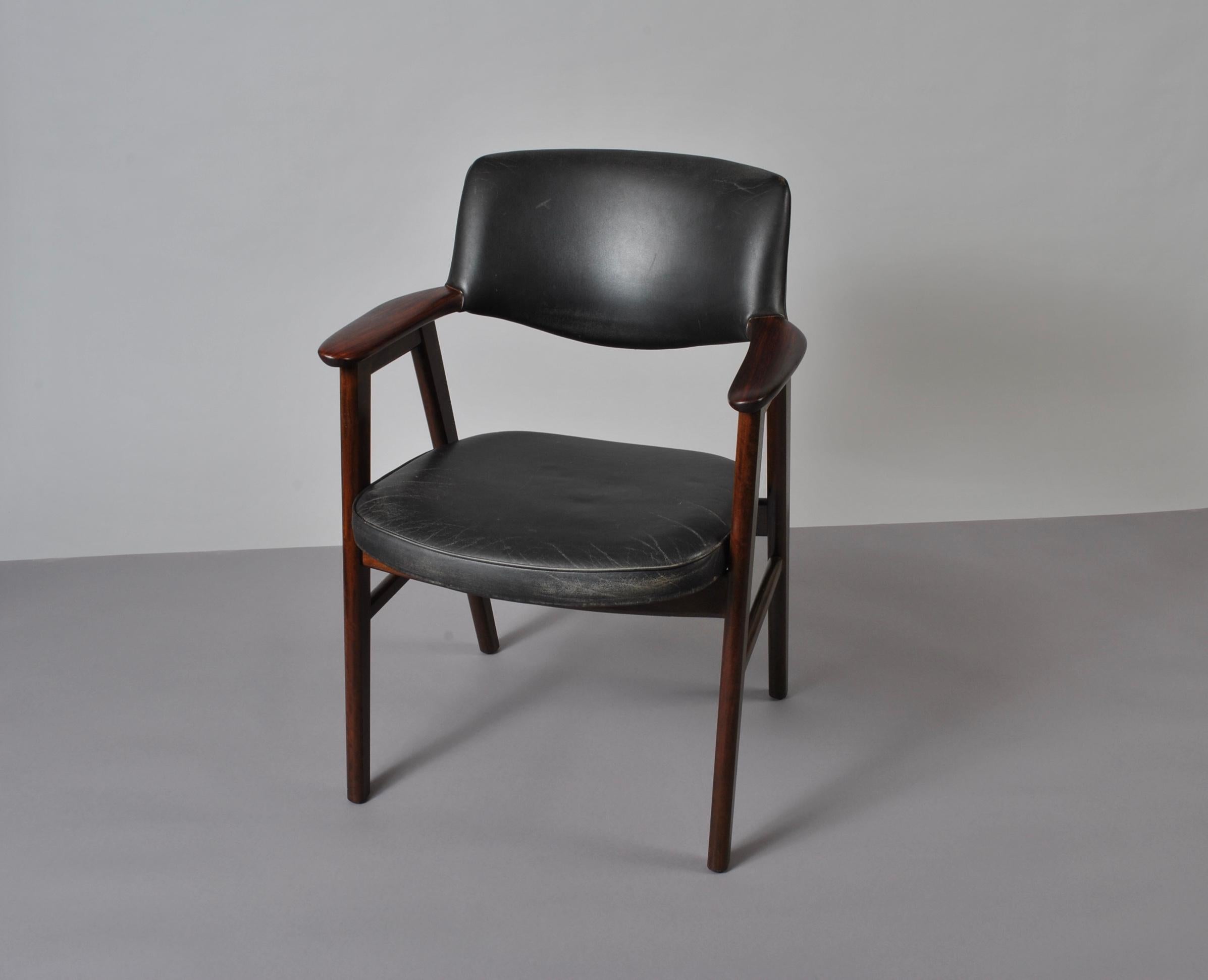 Mid-Century Modern Erik Kirkegaard Chair, Midcentury Danish