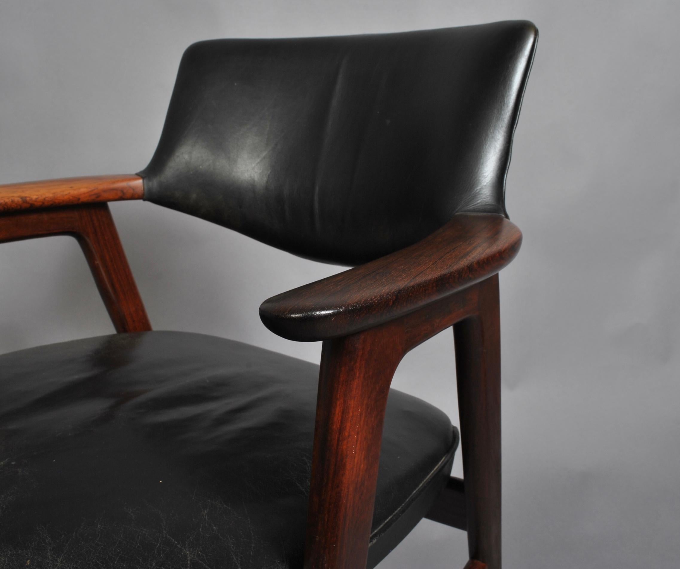 20th Century Erik Kirkegaard Chair, Midcentury Danish