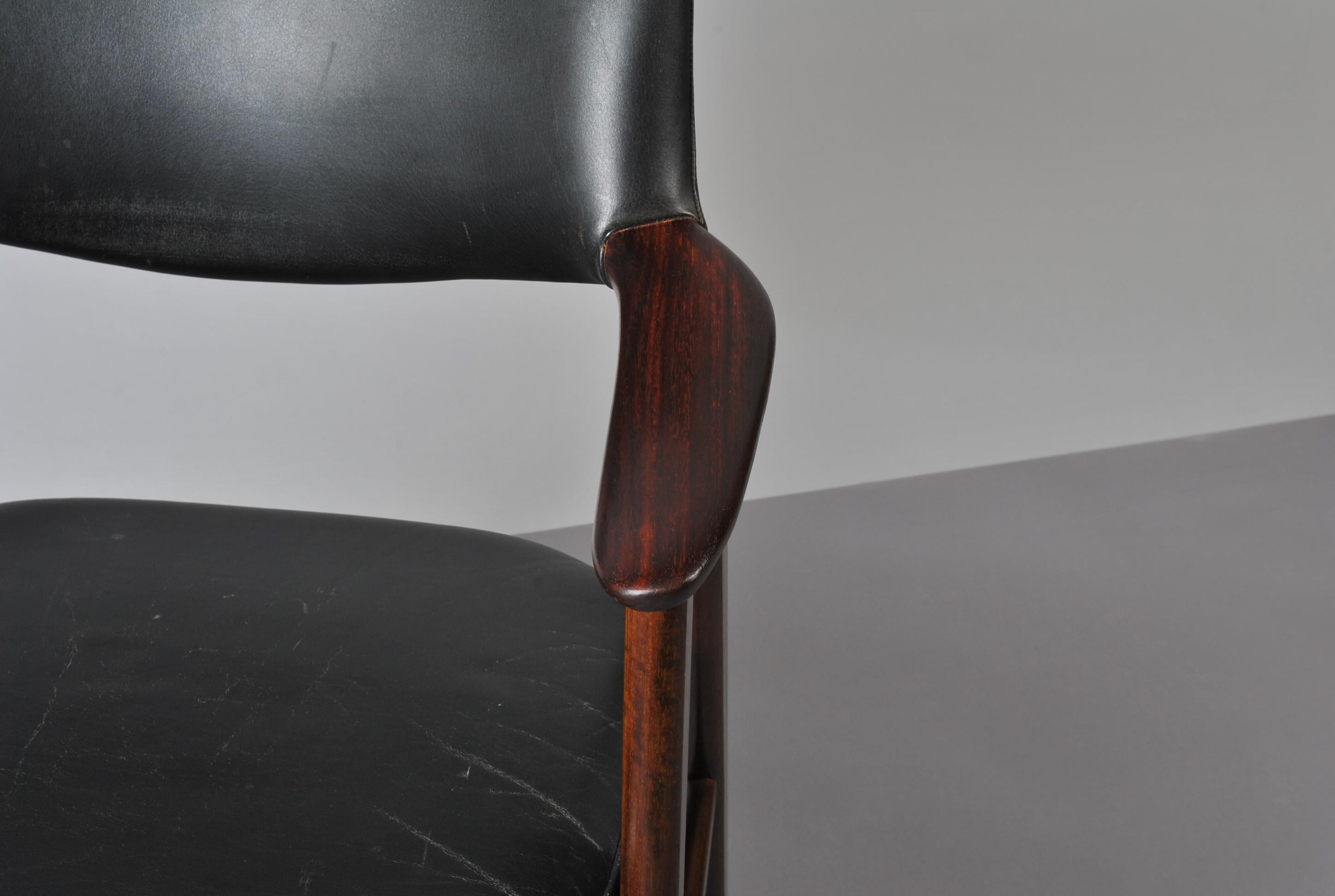 20th Century Erik Kirkegaard Chair, Midcentury Danish