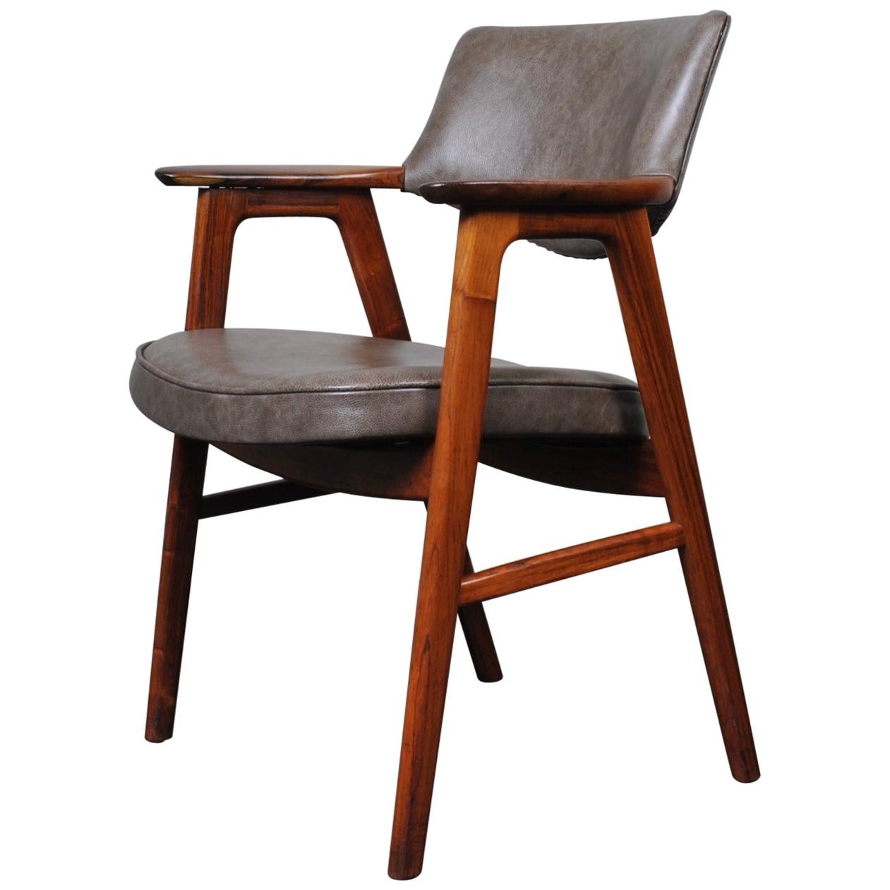 Erik Kirkegaard Leather Desk Chair