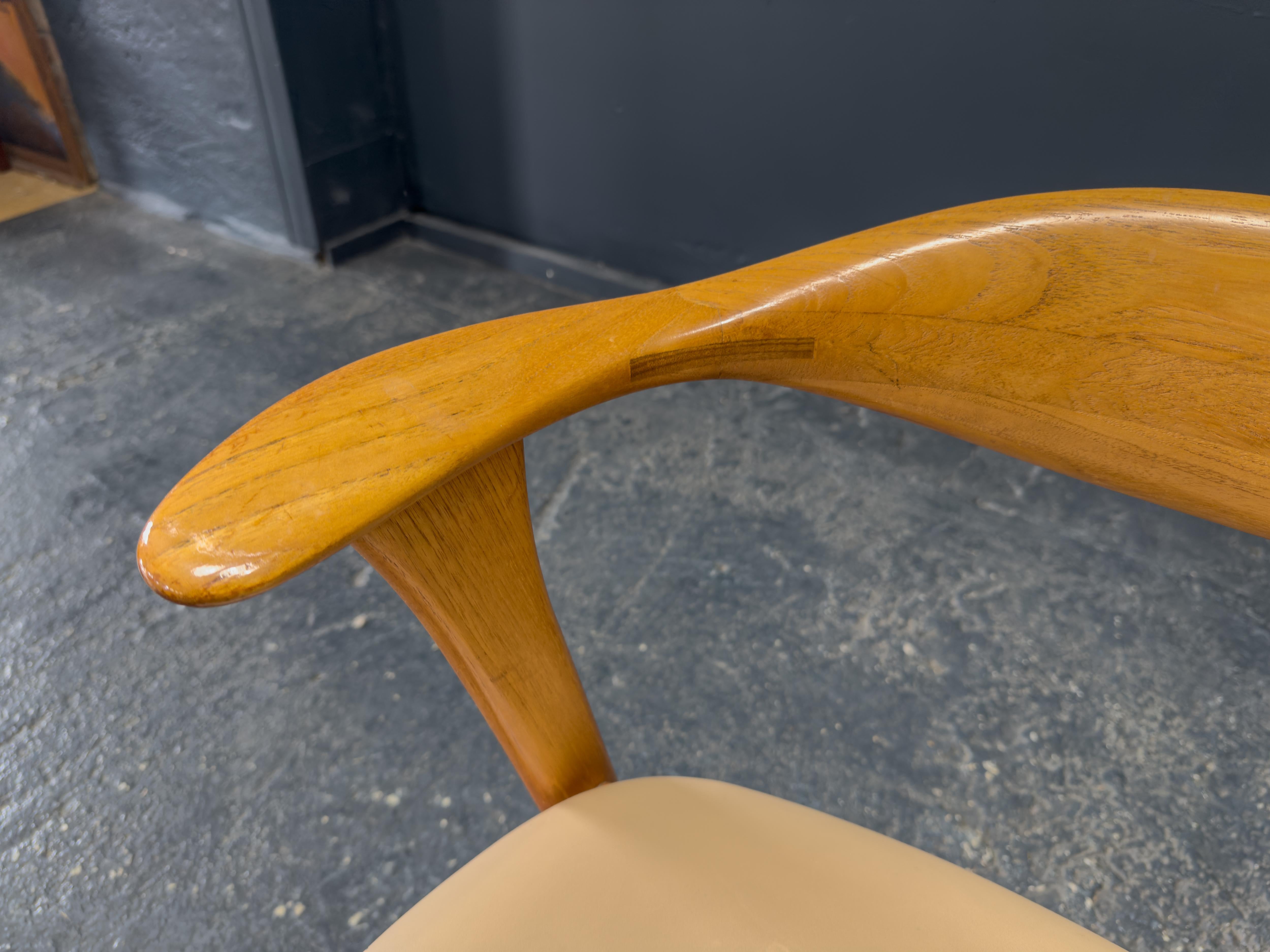 Cuir Fauteuil Erik Kirkegaard modèle 48 en vente