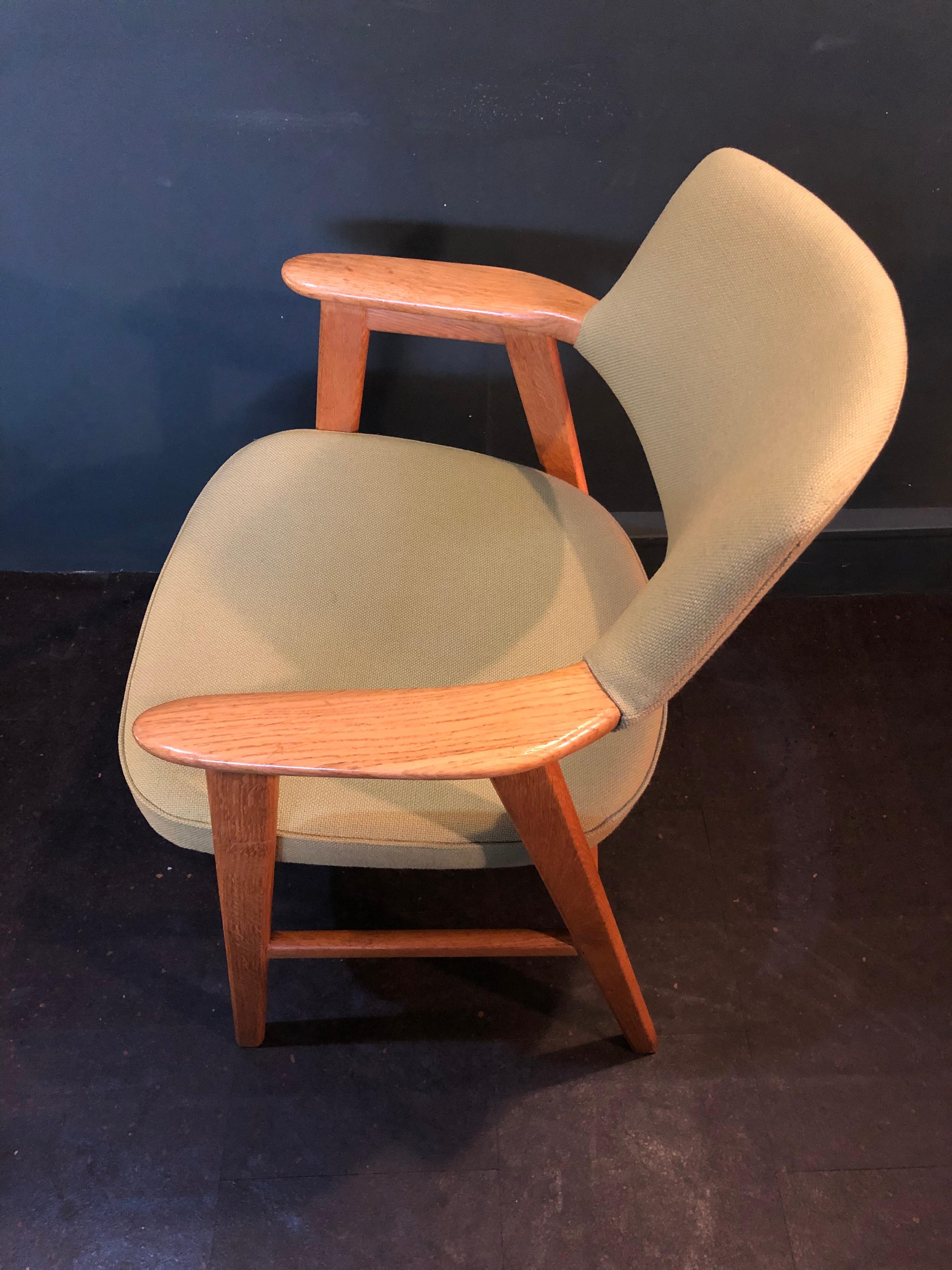 20th Century Erik Kirkegaard Oak Desk Chair