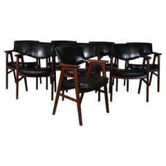 Erik Kirkegaard Set of Eight Armchairs