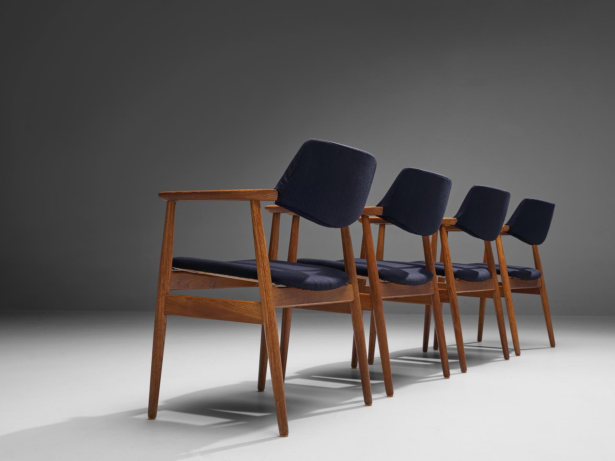 Erik Kirkegaard Set of Four Armchairs in Teak For Sale 3