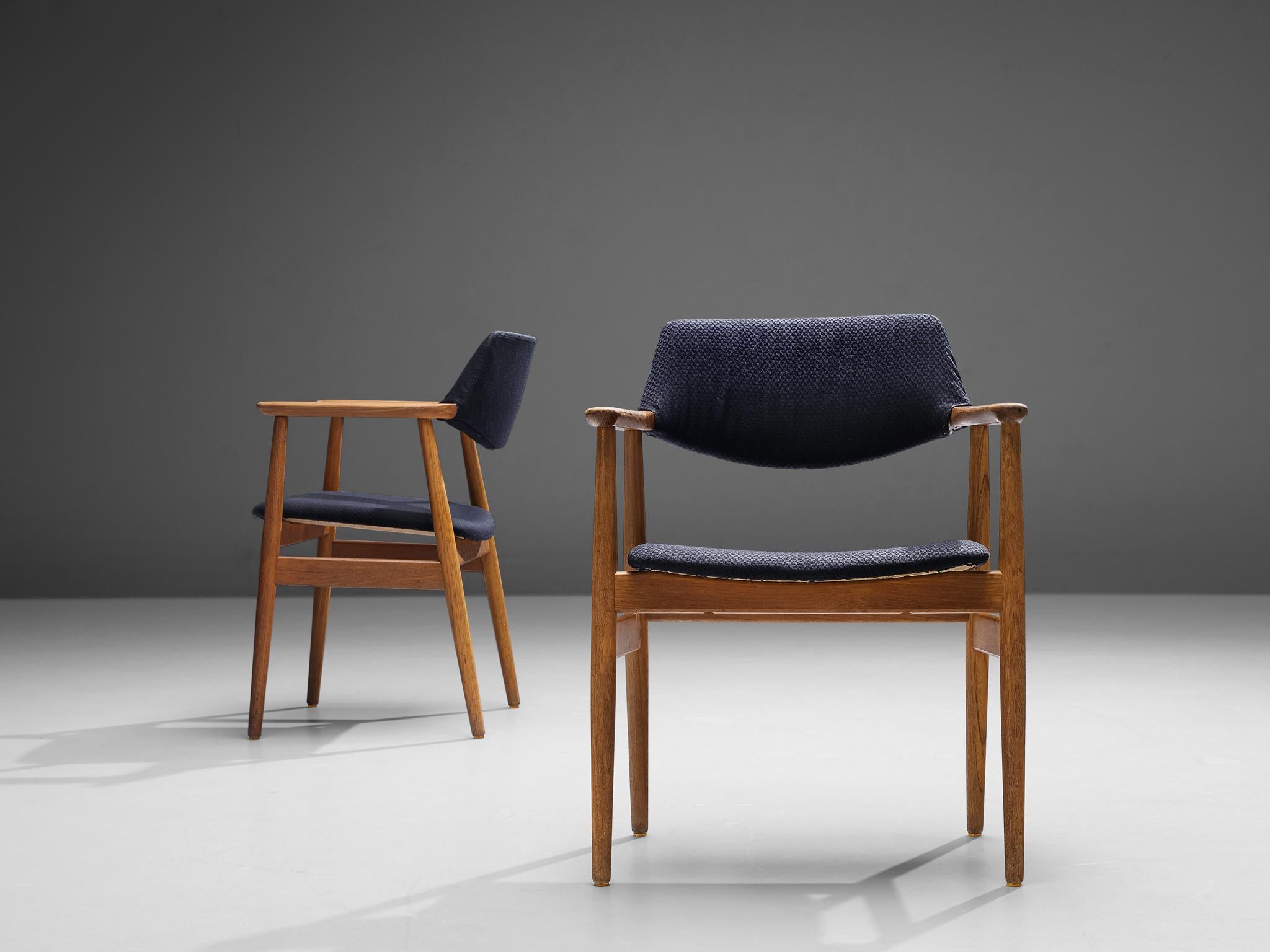Erik Kirkegaard Set of Four Armchairs in Teak For Sale 1