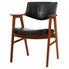 Erik Kirkegaard Teak and Leather Armchair Model 43