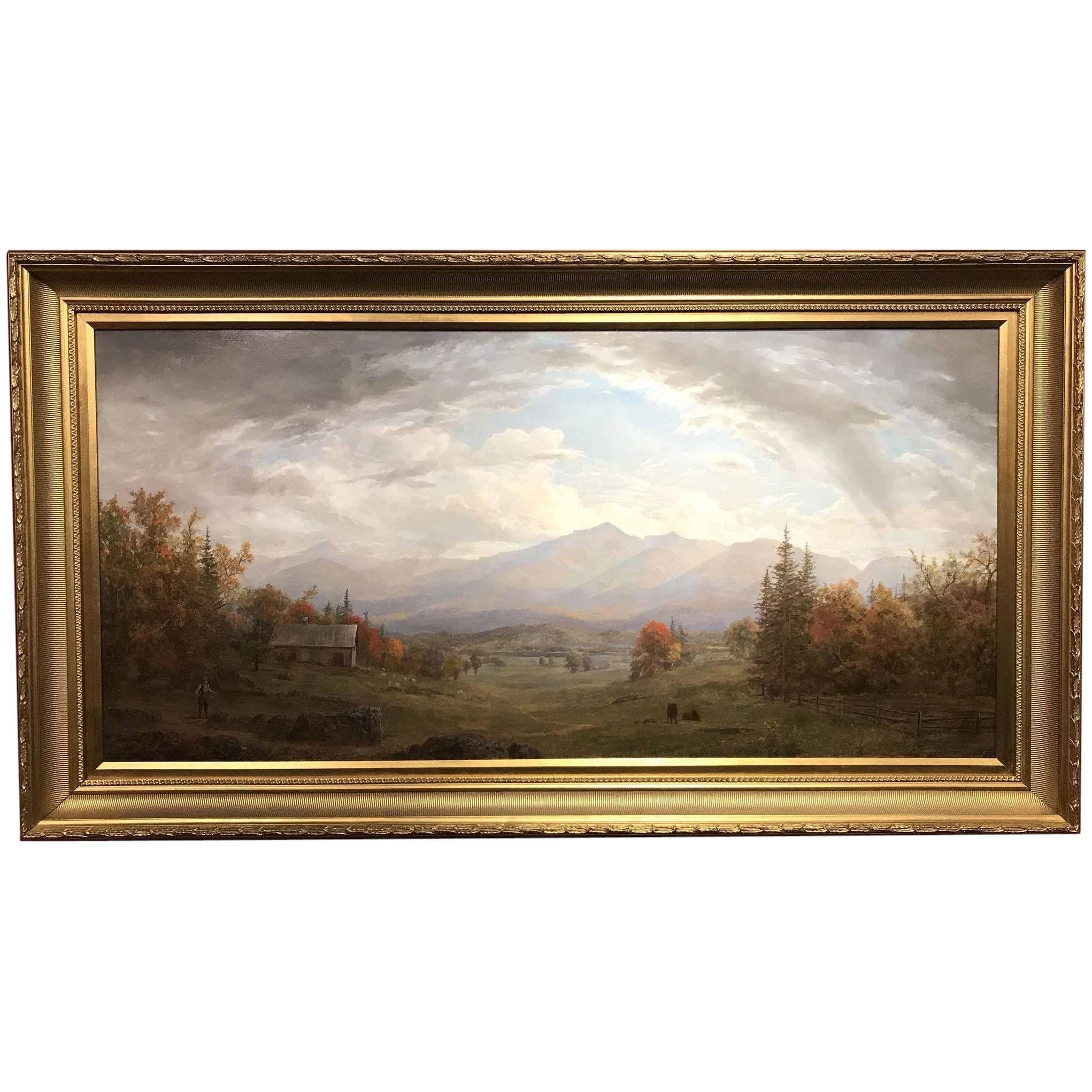 Erik Koeppel Landscape Painting - Mt. Lafayette From Sugar Hill, NH