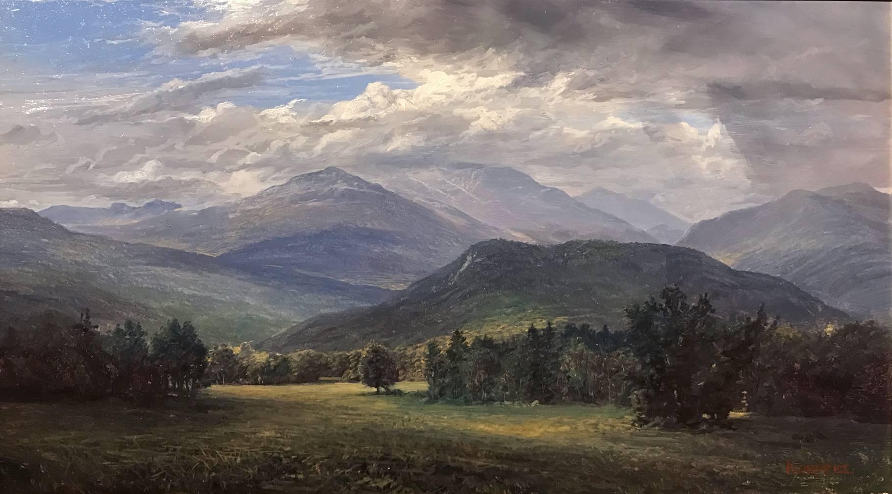 Mt. Washington Beneath The Clouds - Painting by Erik Koeppel