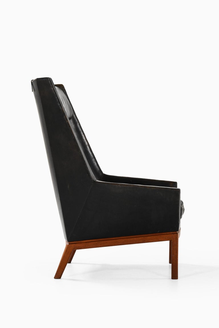 Scandinavian Modern Erik Kolling Andersen Easy Chair Produced by Cabinetmaker Peder Pedersen For Sale
