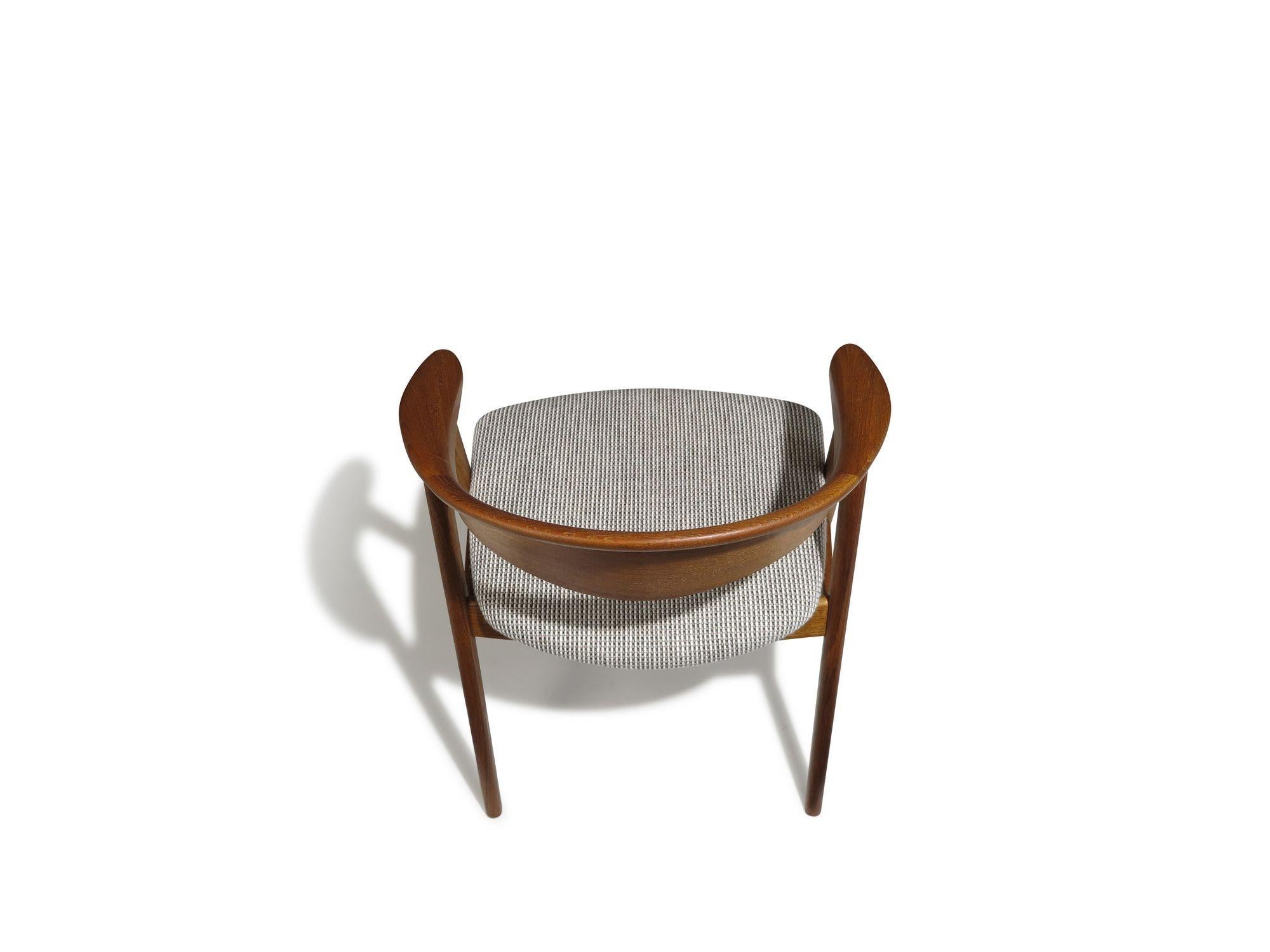 Erik Krikegaard Danish Teak Dining Chairs , 4 Available For Sale 4