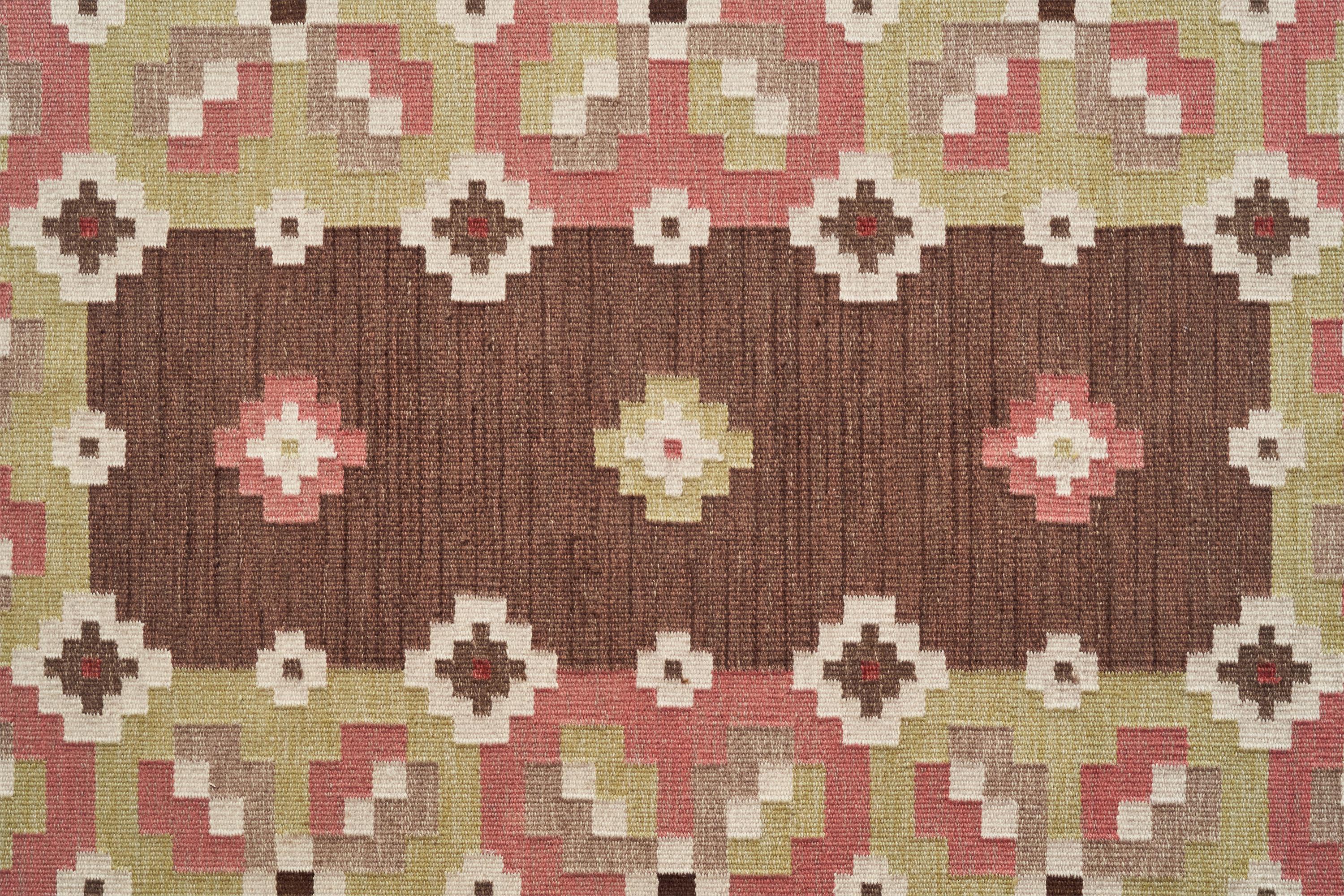 Erik Lundberg, Carpet, Wool, Sweden, 1950s In Fair Condition For Sale In High Point, NC