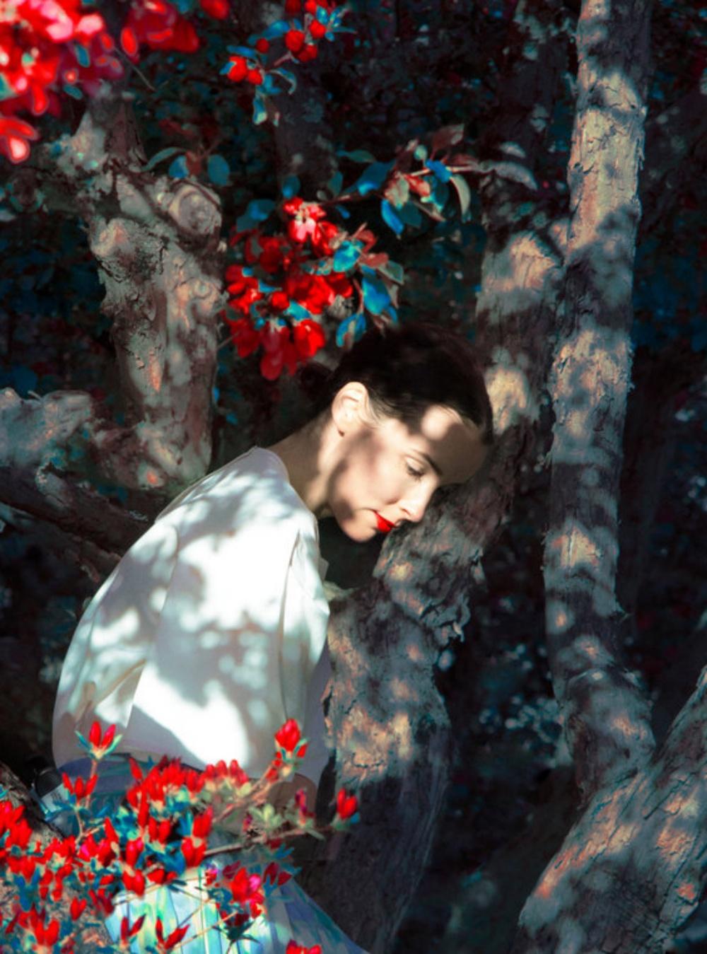 Brianna sitting in Apple Orchard, The Garden – Erik Madigan Heck, Fashion, Woman For Sale 1