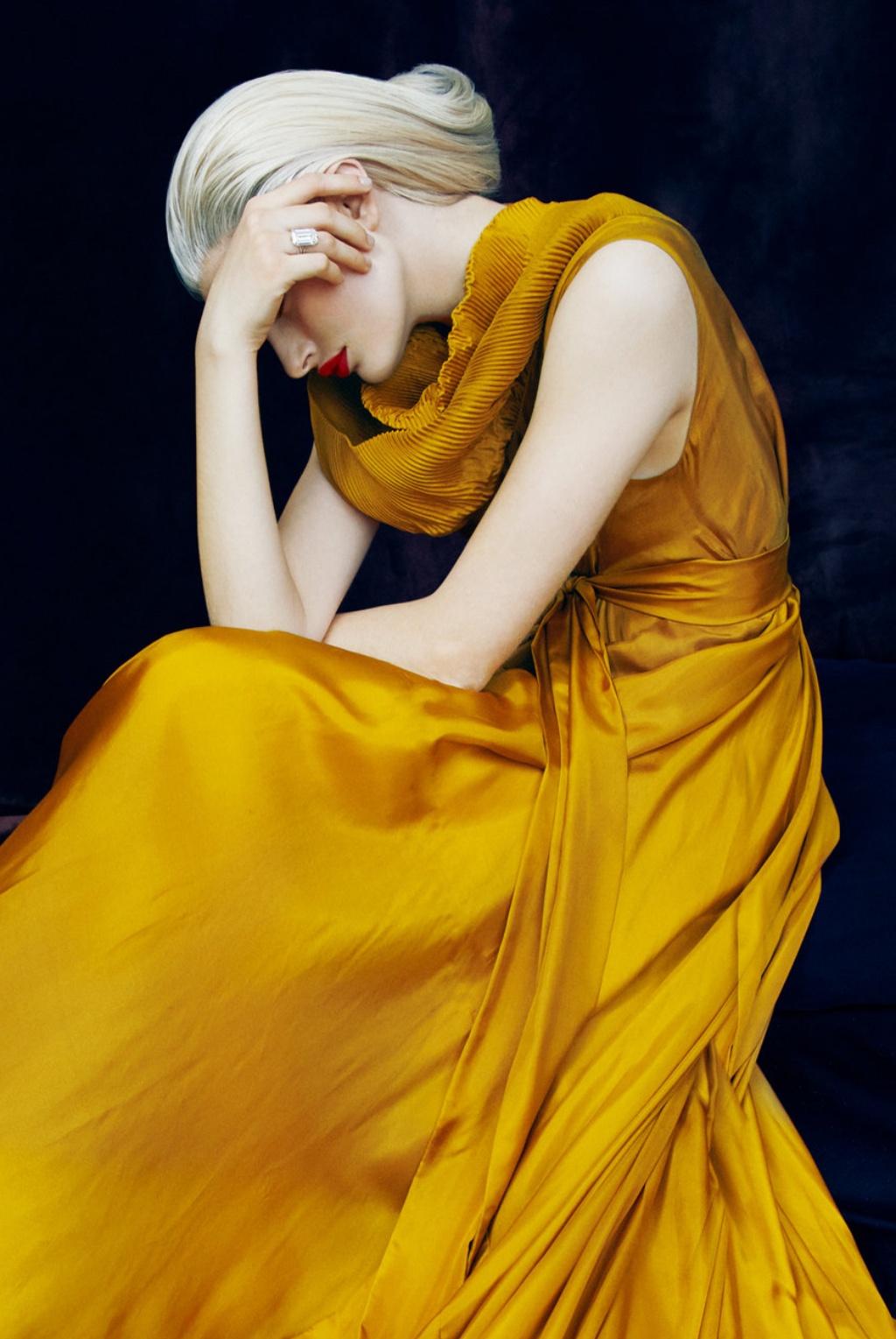 Gold, Sotheby's – Erik Madigan Heck, Fashion, Woman, Sotheby's, Gold, Dress, Art For Sale 1