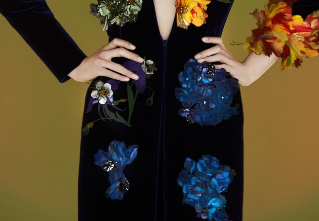 Not titled yet, 2022 – Erik Madigan Heck, Fashion, Dress, Human, Flowers, Art For Sale 2