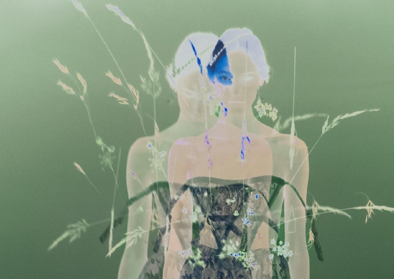 Not titled yet, 2022 – Erik Madigan Heck, Fashion, Dress, Human, Flowers, Art For Sale 1