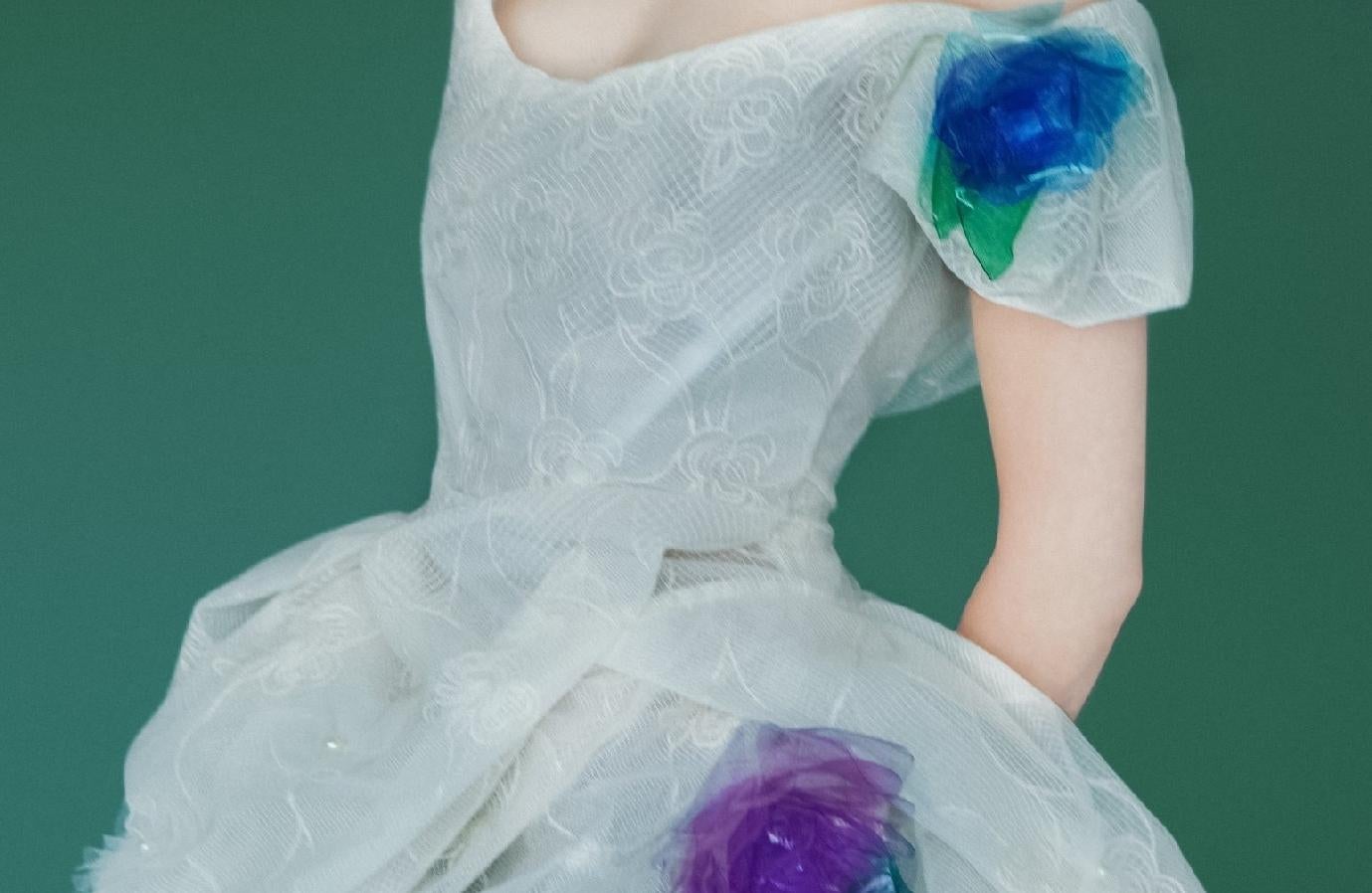 Harper’s Bazaar Green, 2023 – Erik Madigan Heck, Fashion, Dress, Flowers, Art For Sale 2