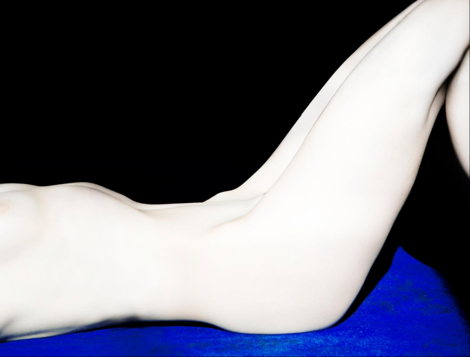 Nude on Blue Rug – Erik Madigan Heck, Fashion, Colour, Nude, Pale, Human, Art For Sale 1