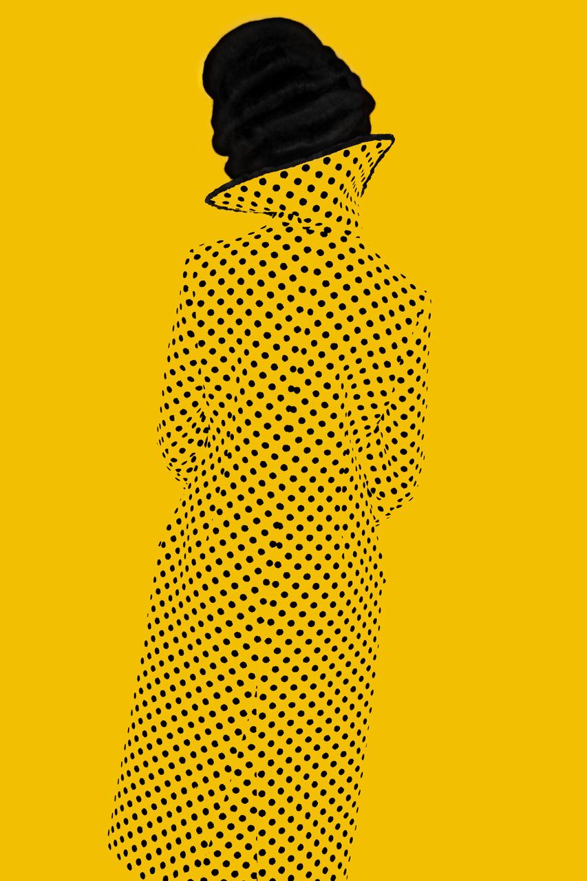 Sans un visage (jaune), Old Future Erik Madigan Heck, photographie, jaune