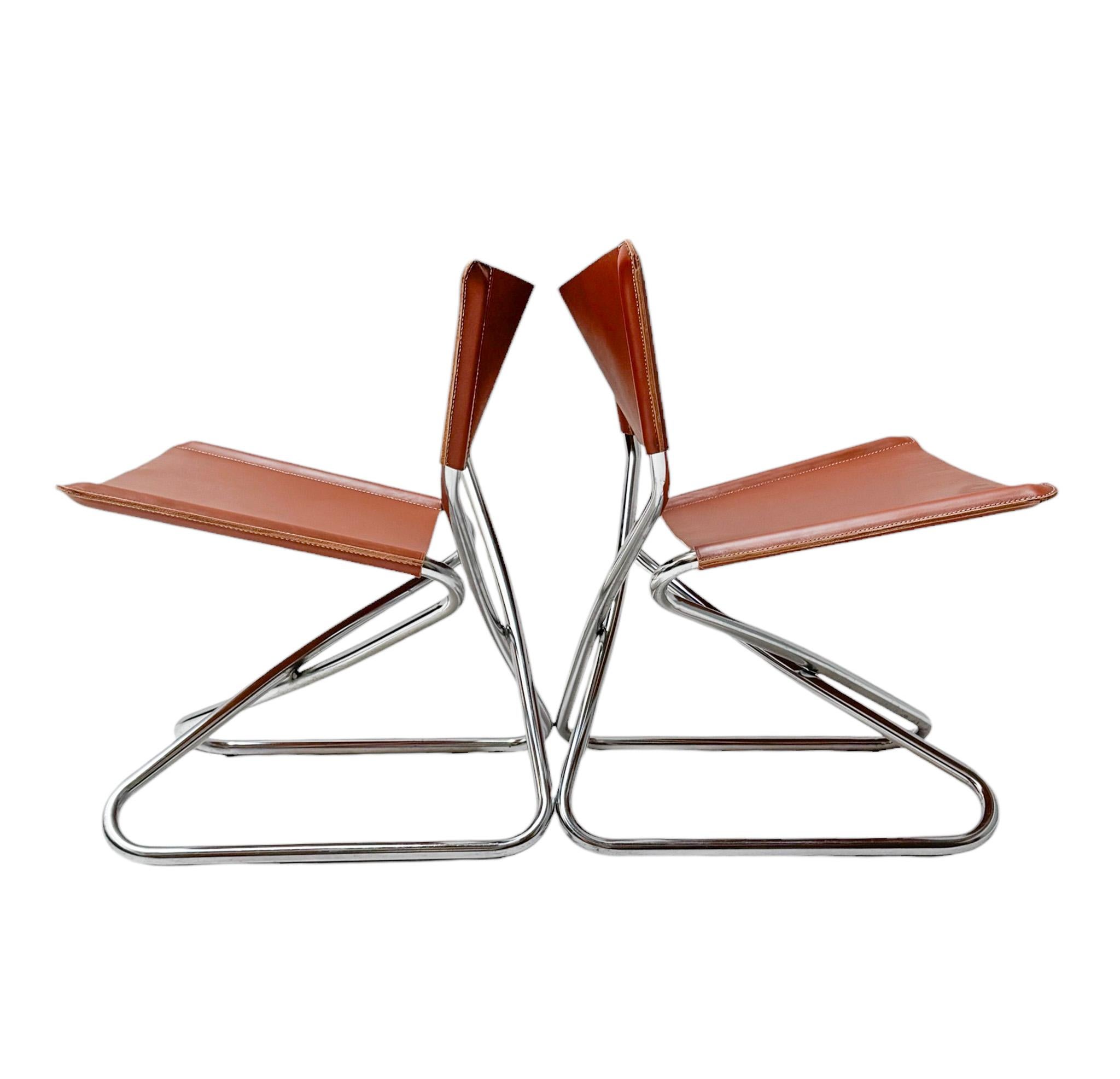 Erik Magnussen Pair of Z Down Lounge Chairs for Torben Ørskov Denmark, 1960s For Sale 2