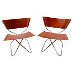 Erik Magnussen Ein Paar Z Downs Lounge Chairs für Torben Ørskov Dänemark, 1960er Jahre