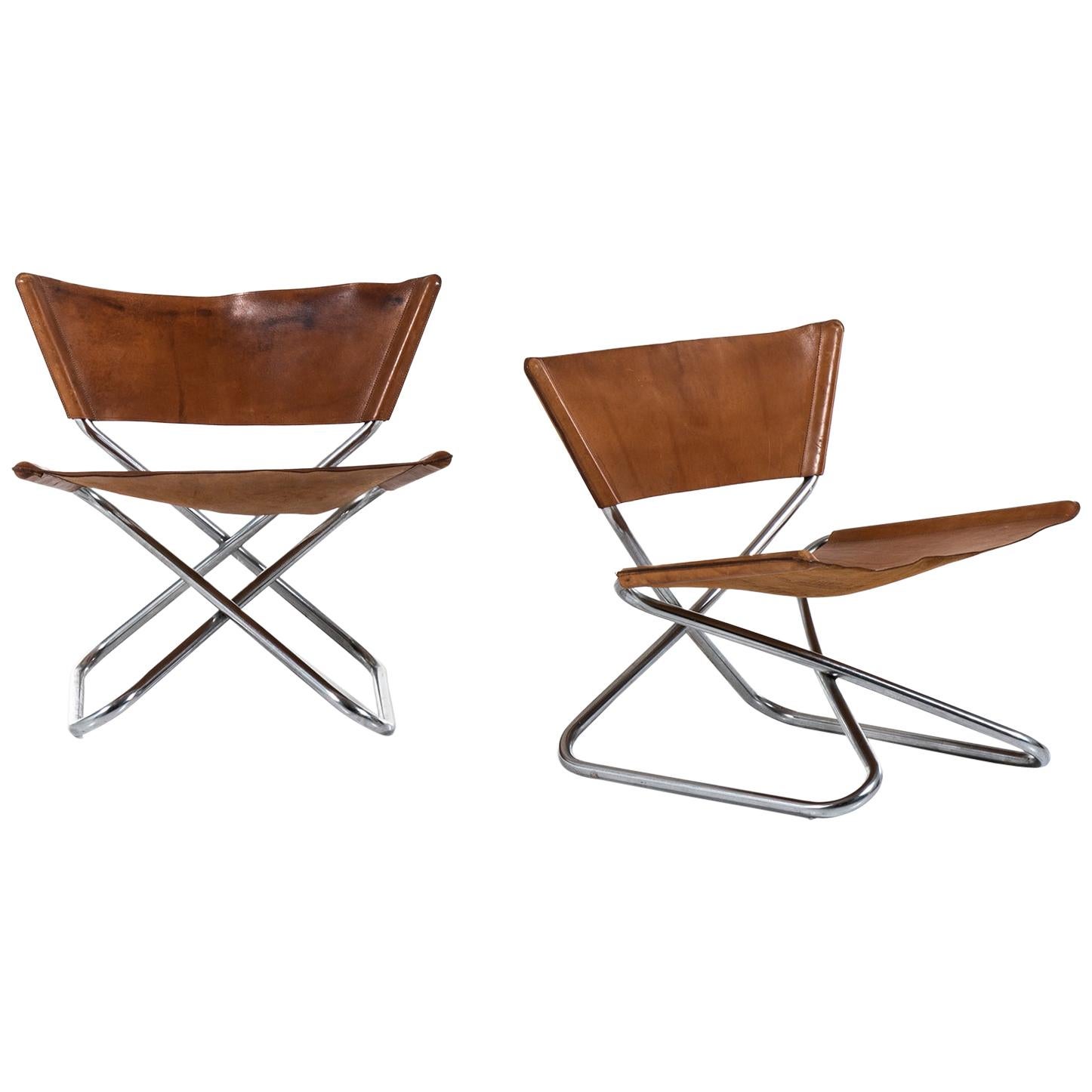 Erik Magnussen Z Easy Chairs Produced by Torben Ørskov in Denmark For Sale