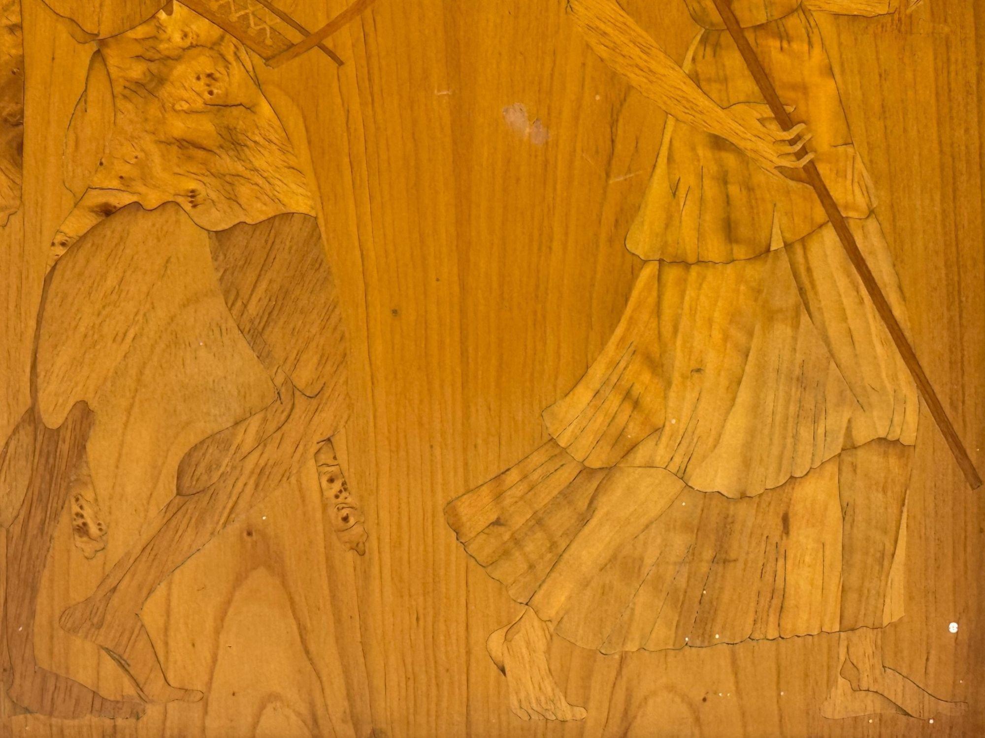 Erik Mattsson, Art Deco, Marquetry, Glass, Rare Bar Cart, Sweden c. 1939 For Sale 2