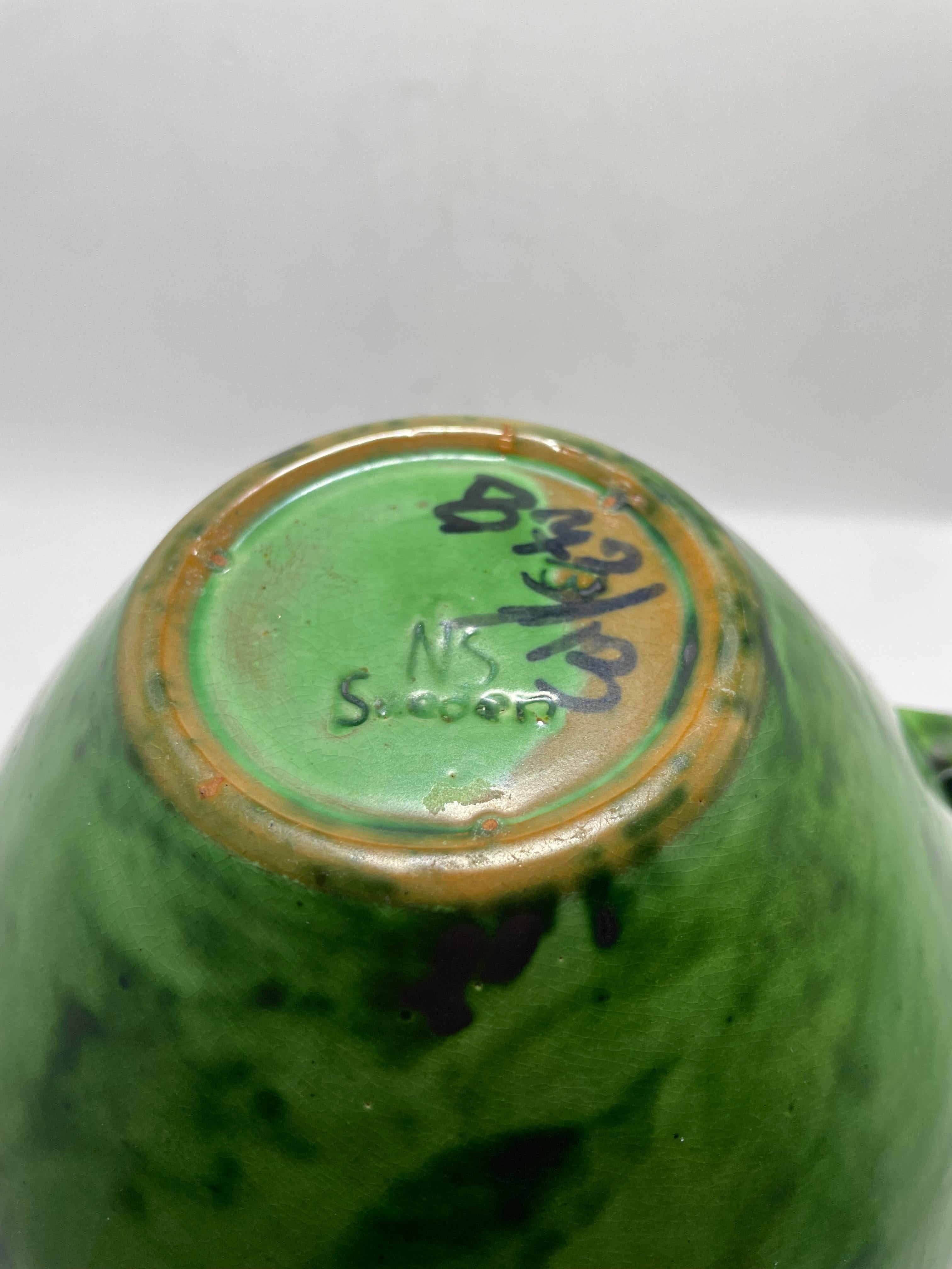 Metà XX secolo Vaso in ceramica di Erik Mornils - Nittsjö, Svezia - Art Deco anni '30 in vendita