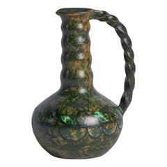 Erik Mornils, Pitcher, Earthenware, Sweden, 1930s