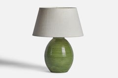 Erik Mornils, Tischlampe, Steingut, Schweden, 1940er Jahre