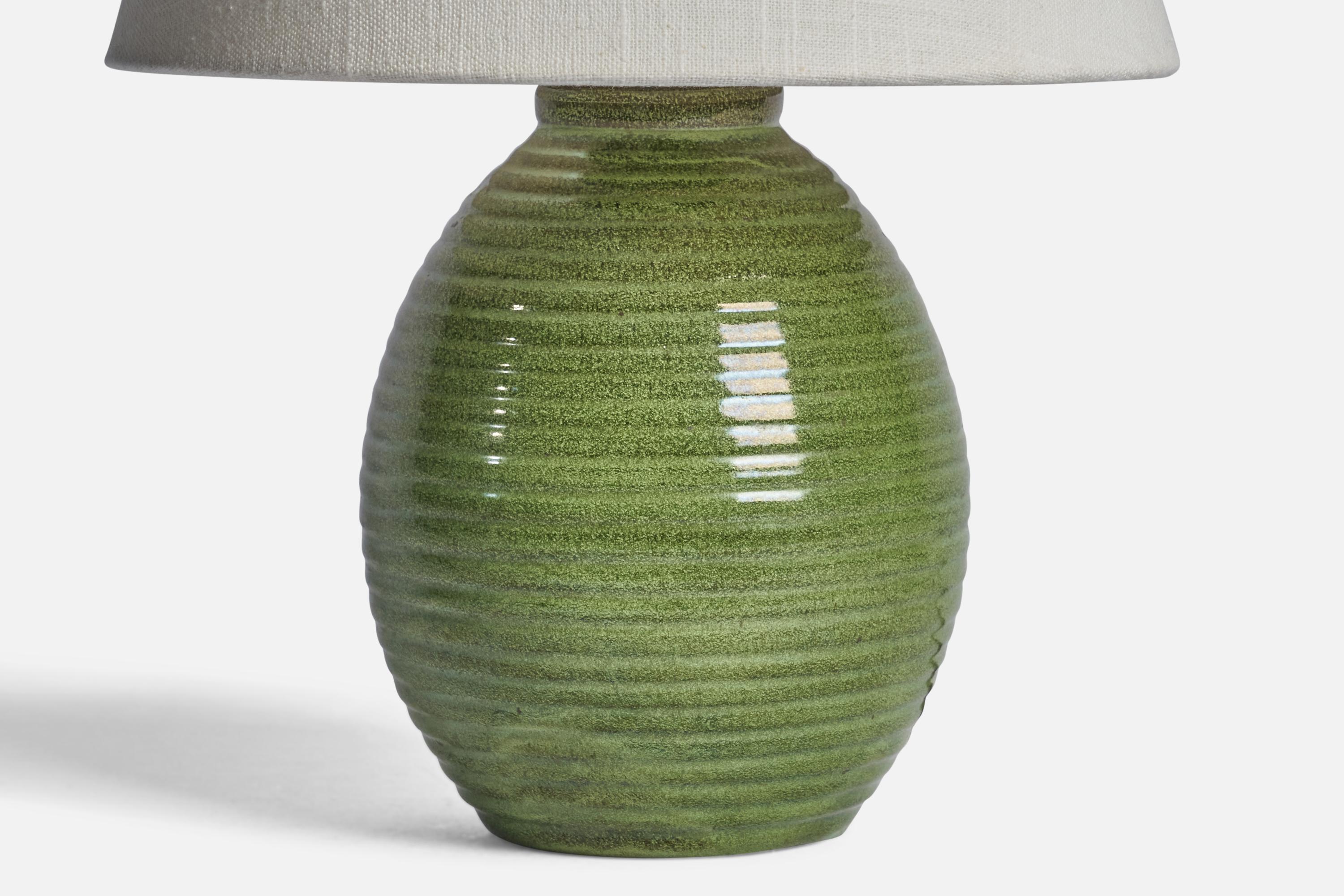 Suédois Lampe de bureau Erik Mornils, faïence, Suède, années 1940 en vente