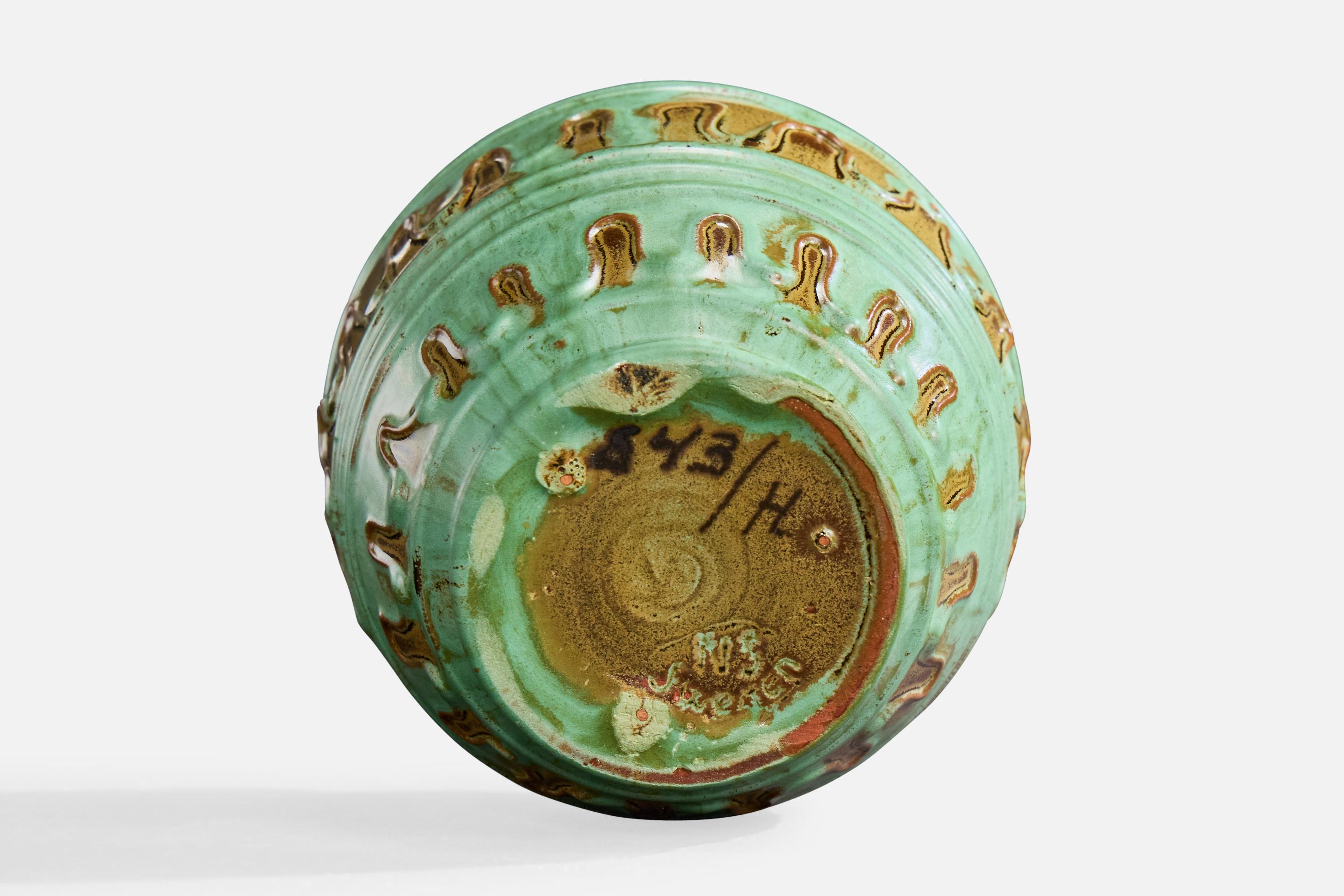 Erik Mornils, Vase, Ceramic, Sweden, 1930s For Sale 1