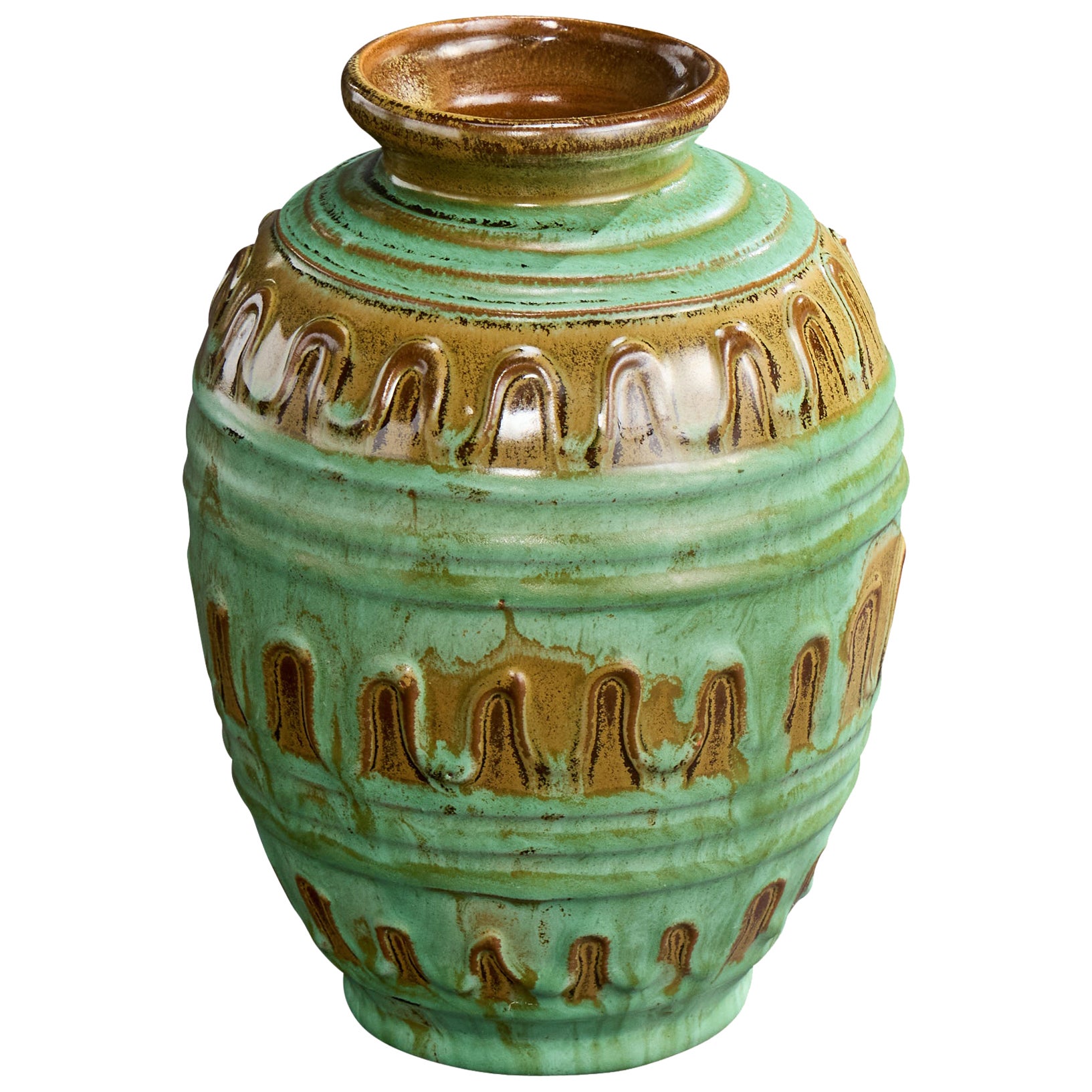 Erik Mornils, Vase, Ceramic, Sweden, 1930s For Sale