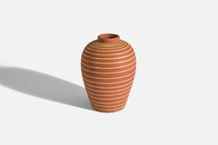 Erik Mornils, Vase, Earthenware, Nittsjö Sweden, 1940s