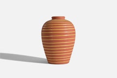 Erik Mornils, Vase, Steingut, Nittsjö Schweden, 1940er Jahre