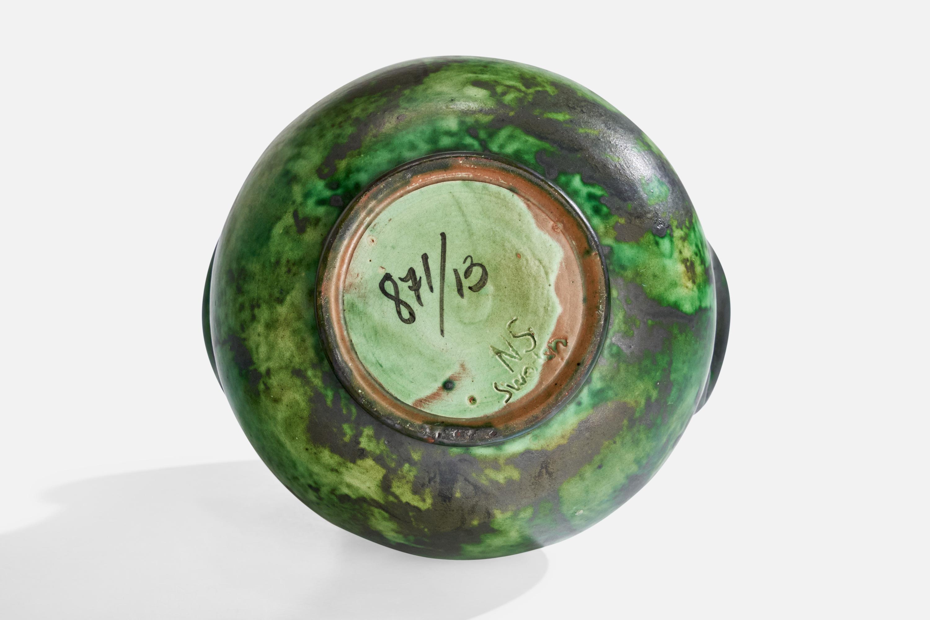 Erik Mornils, Vaso, Terracotta, Svezia, anni '1930 in vendita 3
