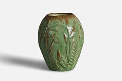 Erik Mornils, Vase, Earthenware, Sweden, 1930s