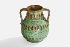 Erik Mornils, Vase, Earthenware, Sweden, 1930s