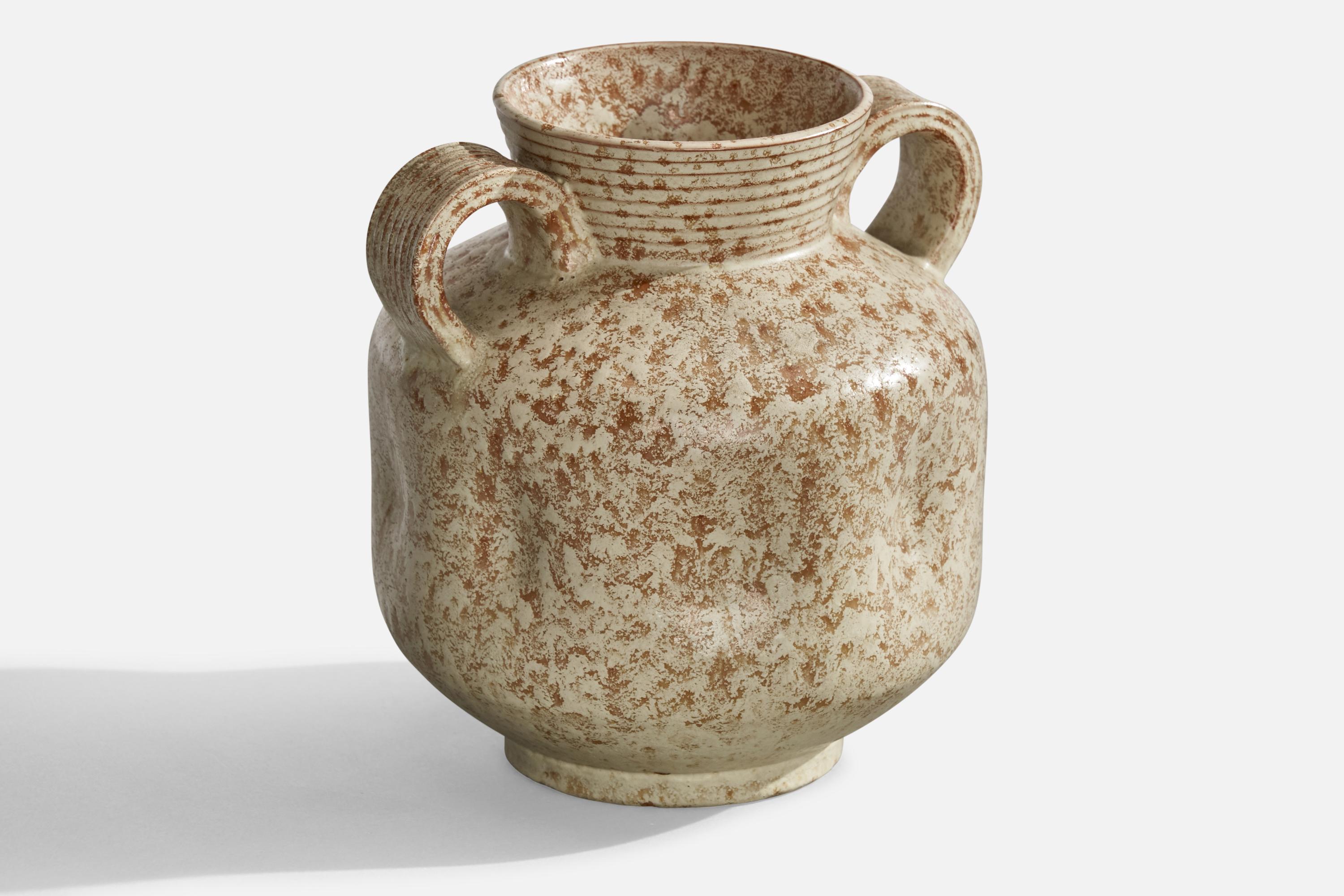 Svedese Erik Mornils, Vaso, Terracotta, Svezia, anni '1930 in vendita