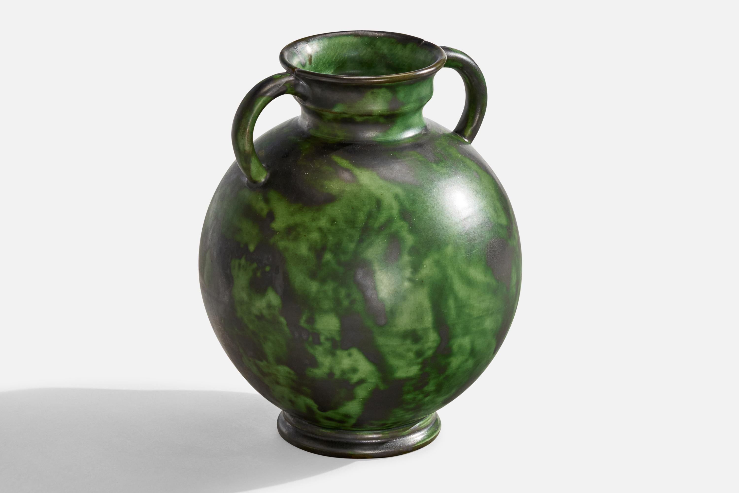 Scandinavo moderno Erik Mornils, Vaso, Terracotta, Svezia, anni '1930 in vendita