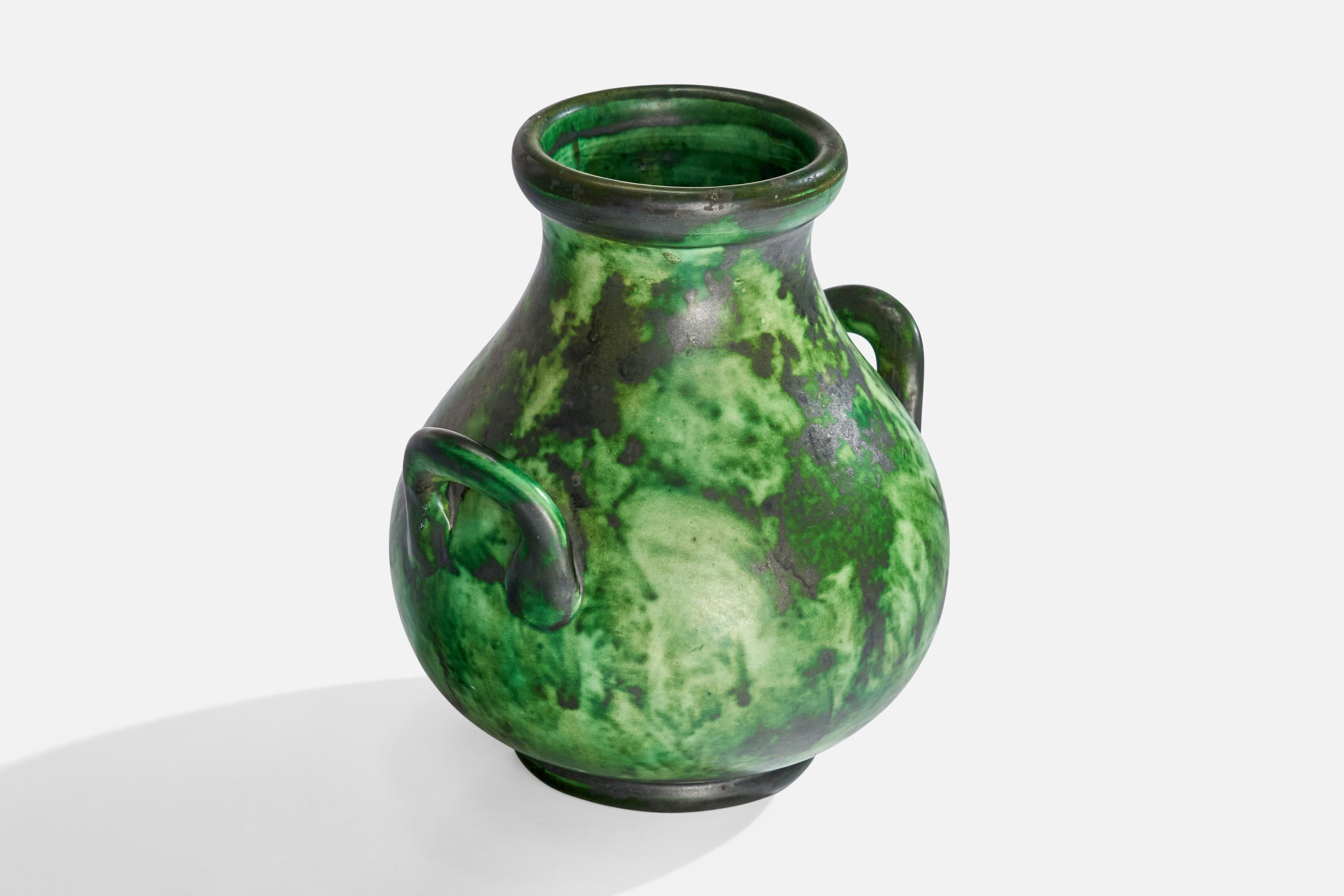 Scandinavo moderno Erik Mornils, Vaso, Terracotta, Svezia, anni '1930 in vendita