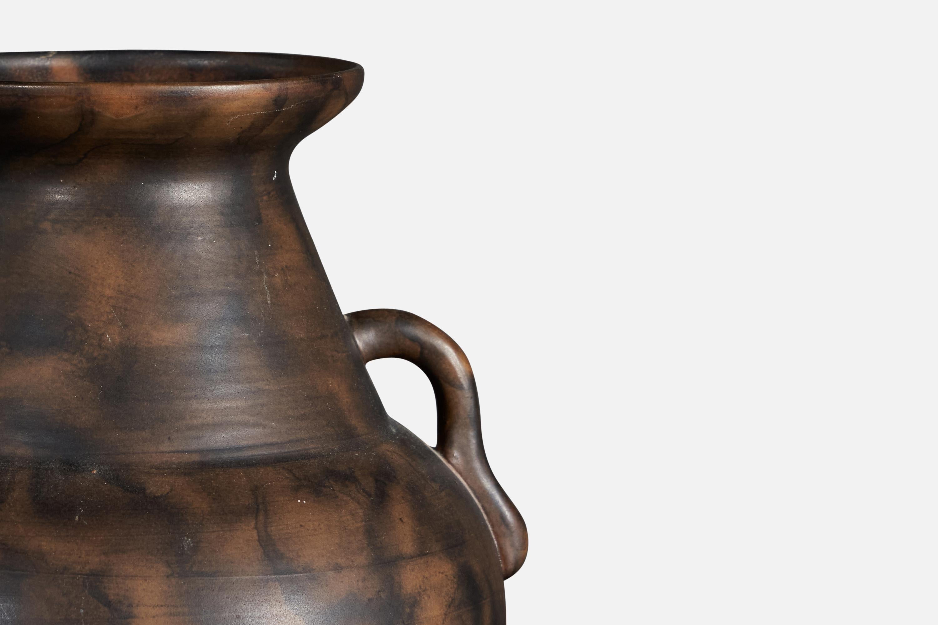 Svedese Erik Mornils, Vaso, Terracotta, Svezia, anni '1930 in vendita