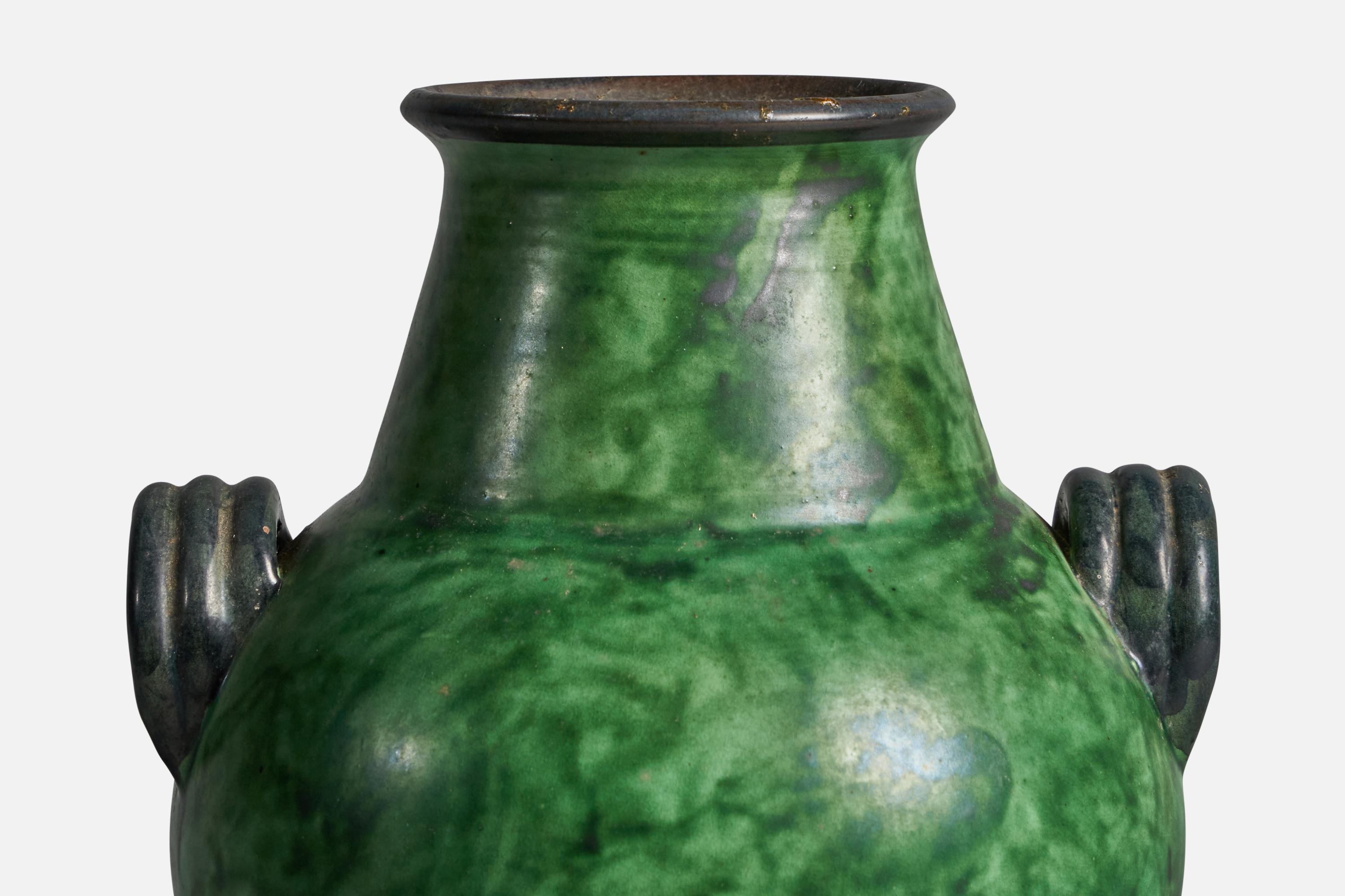 Svedese Erik Mornils, Vaso, Terracotta, Svezia, anni '1930 in vendita