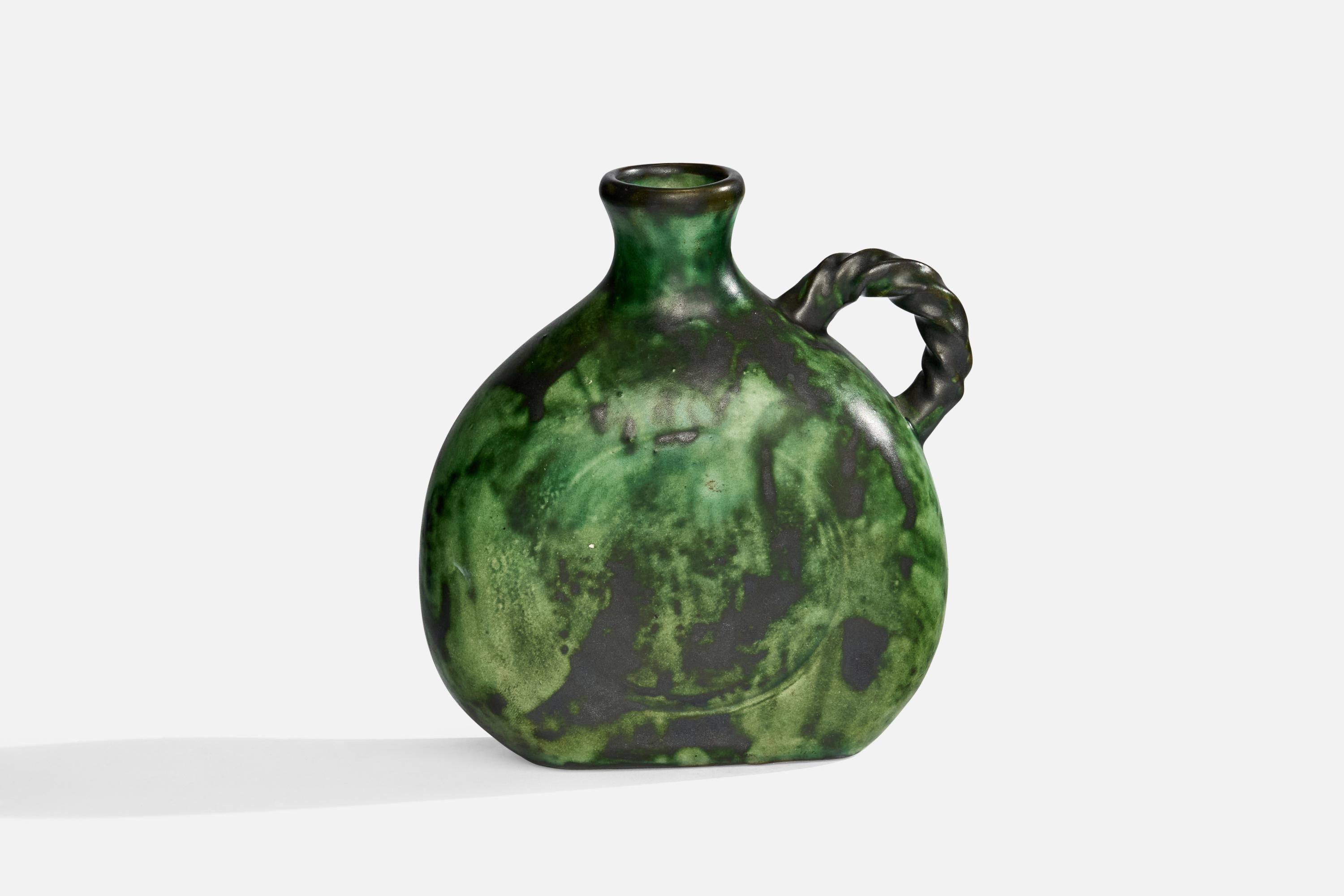 Swedish Erik Mornils, Vase, Earthenware, Sweden 1930s For Sale
