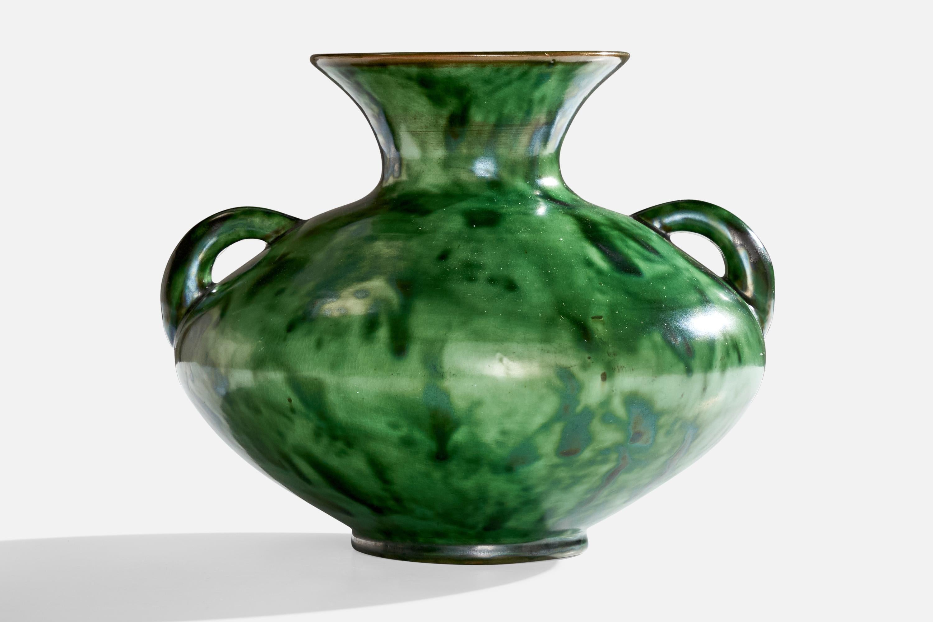 Svedese Erik Mornils, Vaso, Terracotta, Svezia, anni '1930 in vendita