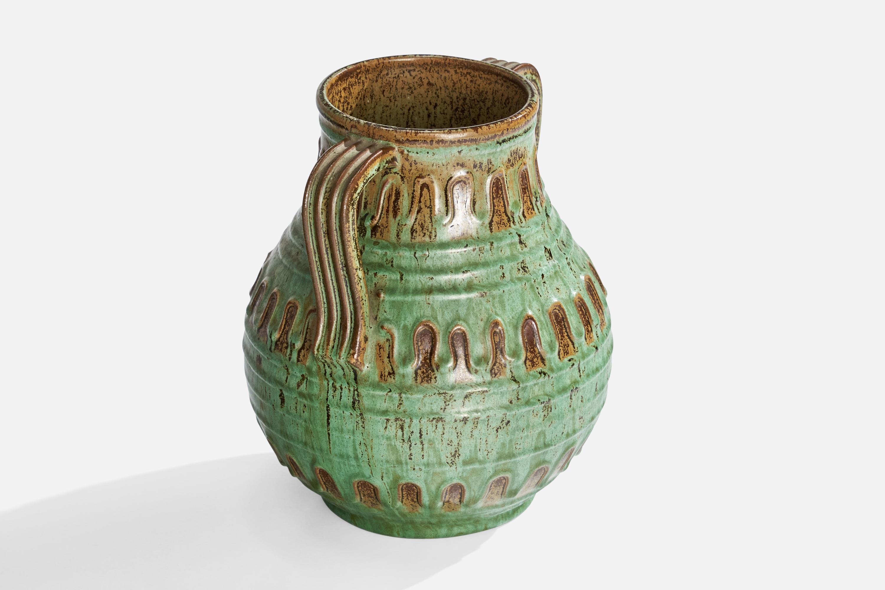 Svedese Erik Mornils, Vaso, Terracotta, Svezia, anni '1930 in vendita